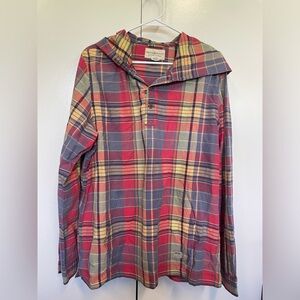Denim & Supply Ralph Lauren plaid hooded shirt. Preppy. Like New.  Plus size.